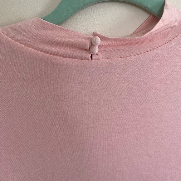 WAYF Pink Choker Cut Long Sleeve Bodysuit Size Medium NWT - Picture 4 of 5